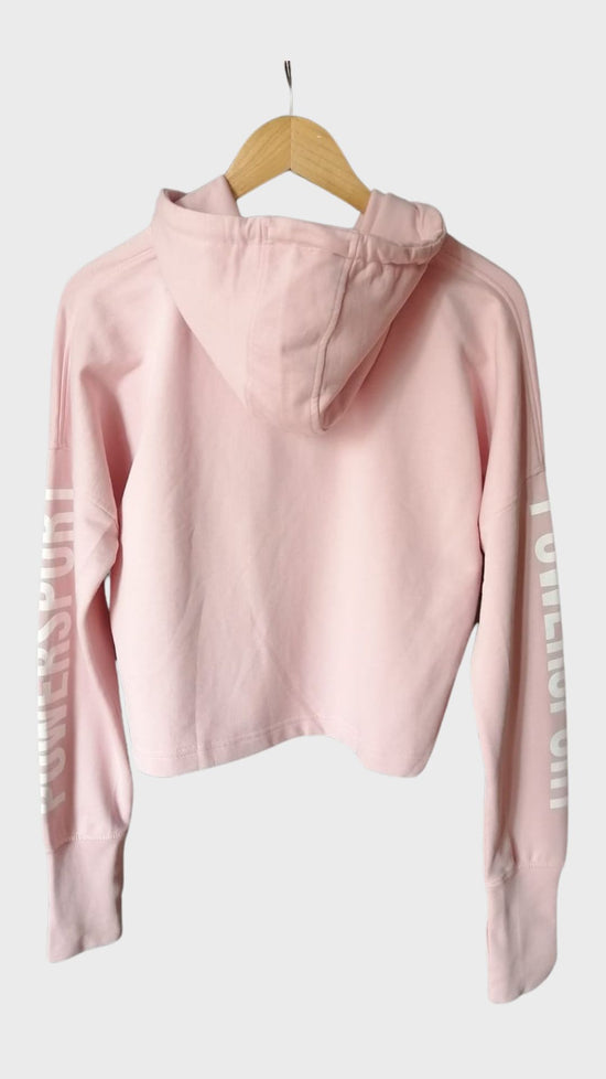 POLERON HODDIES CORTO MUJER CRITICAL ROSADO/BLANCO