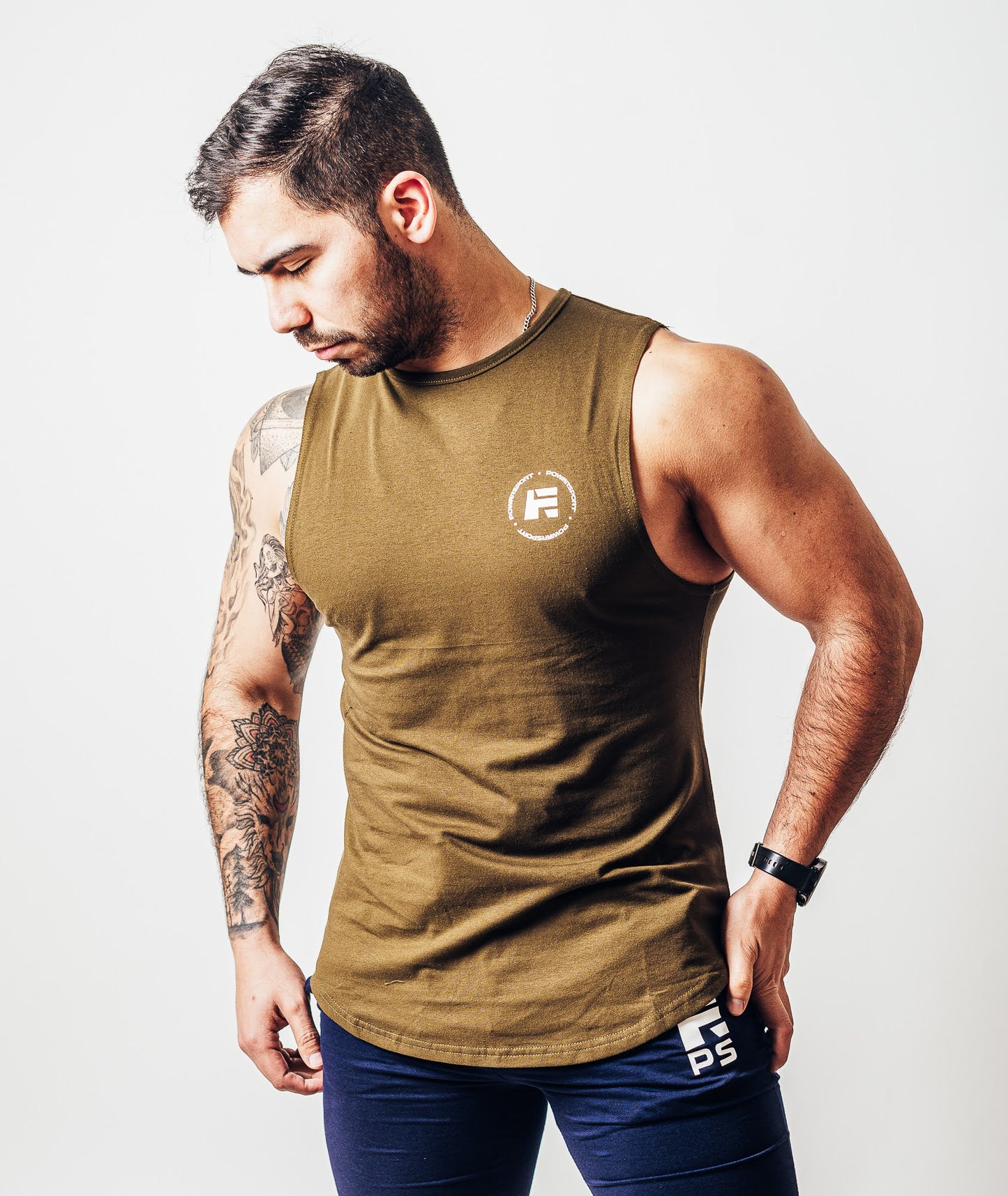 POLERA SIN MANGA TANK GYM REVERSO MUSGO