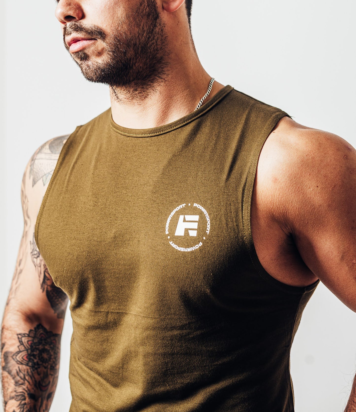 POLERA SIN MANGA TANK GYM REVERSO MUSGO