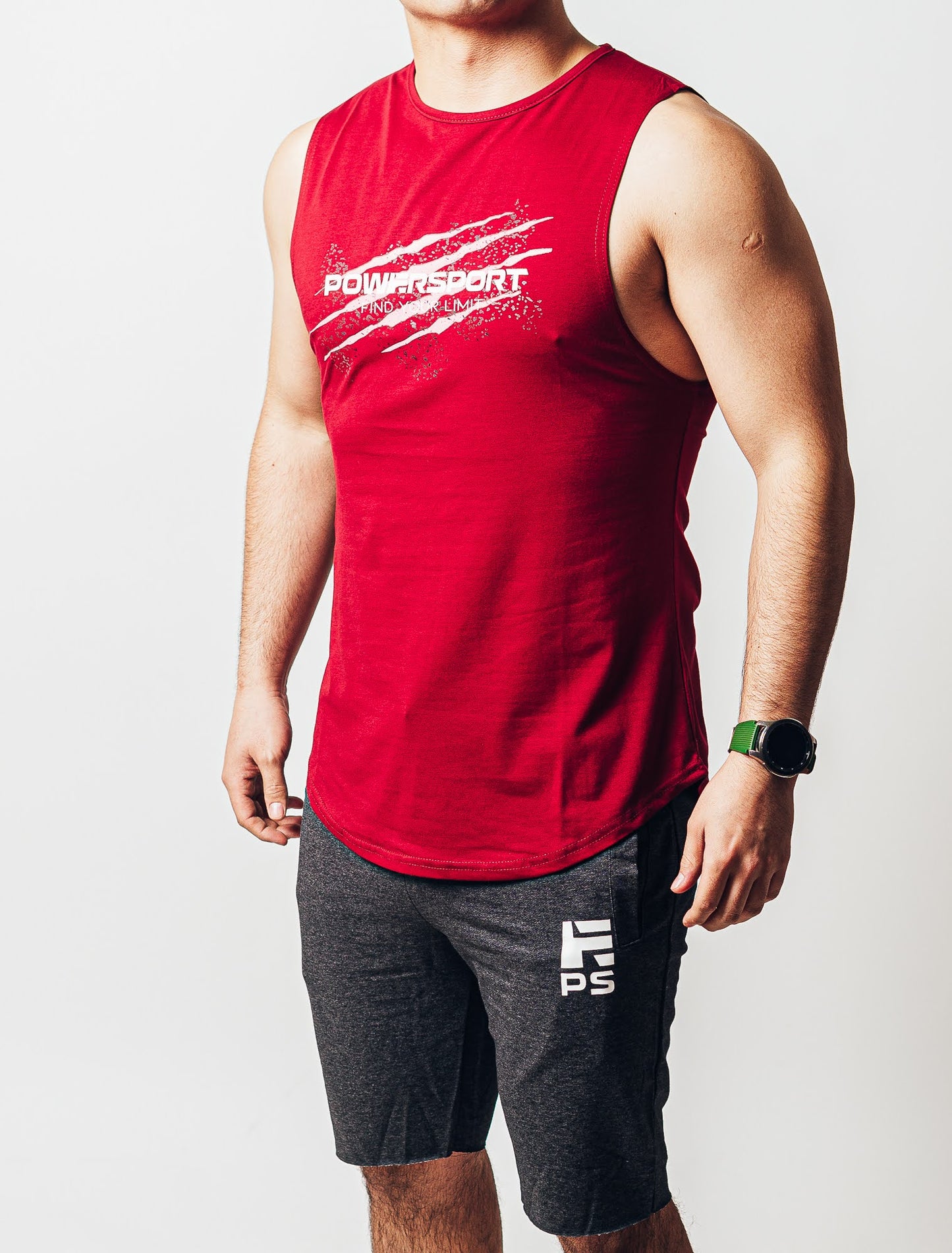 POLERA SIN MANGA TANK GYM PWS GARRA WINE