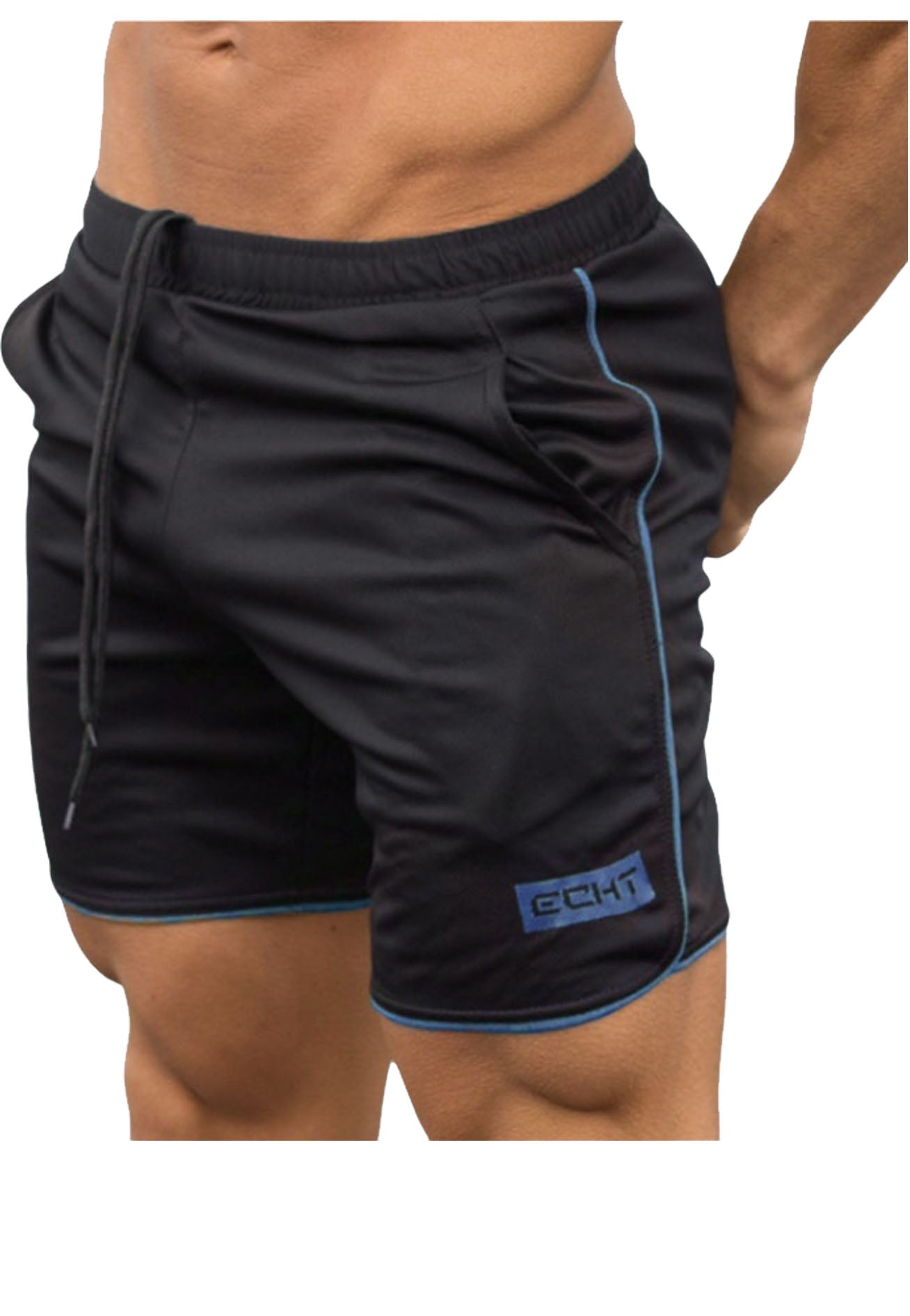 SHORT REPEAT SPANDEX H ECHT BLACK BLUE – Powersport Find Your Limit