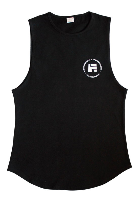 POLERA SIN MANGA TANK GYM SQUATS NEGRO